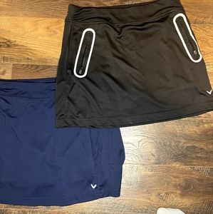 Callaway Black and Navy Mini Skirts